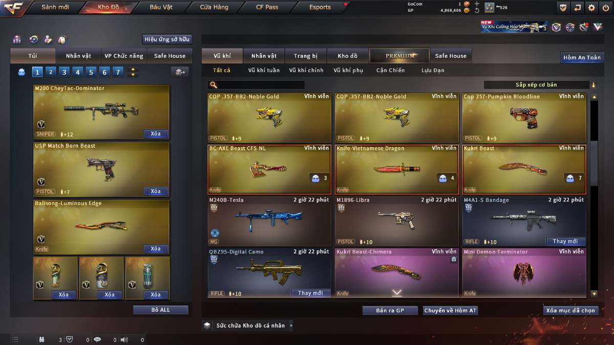 shop acc cf uy tin gia re